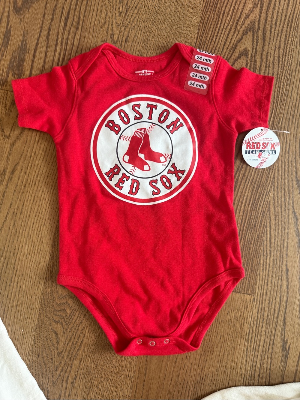 Boston Red Sox Red Baby Onesie